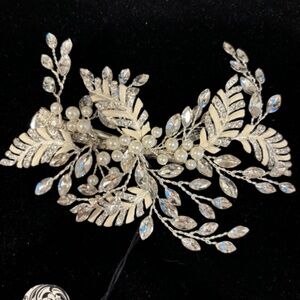 Symphony Bridal Rhinestone and Pearl Hair Clip